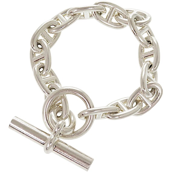 Hermès Chaine d'Ancre MM 14-link Sterling Silver RN0000220 Hermès Chaine d'Ancre MM 14-link Sterling Silver RN0000220