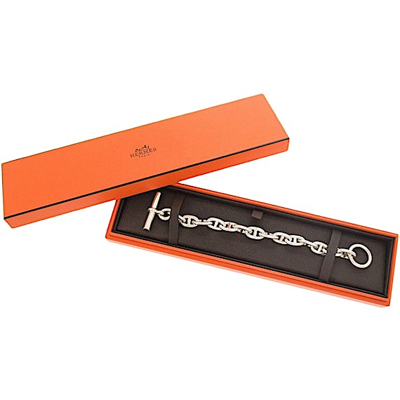 Hermès Chaine d'Ancre MM 14-link Sterling Silver RN0000220 Hermès Chaine d'Ancre MM 14-link Sterling Silver RN0000220