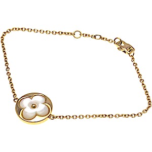 Louis Vuitton Brasserie Monogram Saint Nacré Shell Bracele RN0000224 Louis Vuitton Brasserie Monogram Saint Nacré Shell Bracele RN0000224