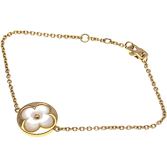 Louis Vuitton Brasserie Monogram Saint Nacré Shell Bracele RN0000224 Louis Vuitton Brasserie Monogram Saint Nacré Shell Bracele RN0000224