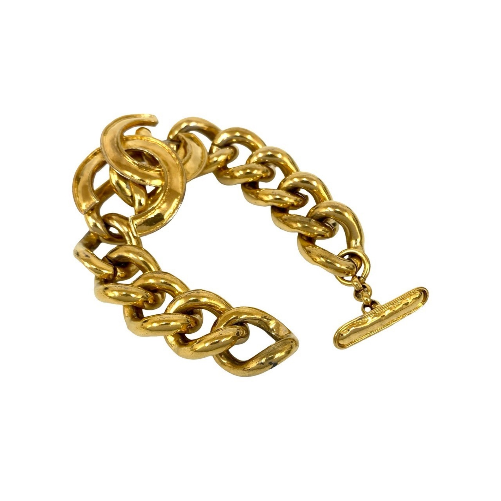 Chanel Vintage Coco Mark Chain Bracelet Bangle RN0000231
