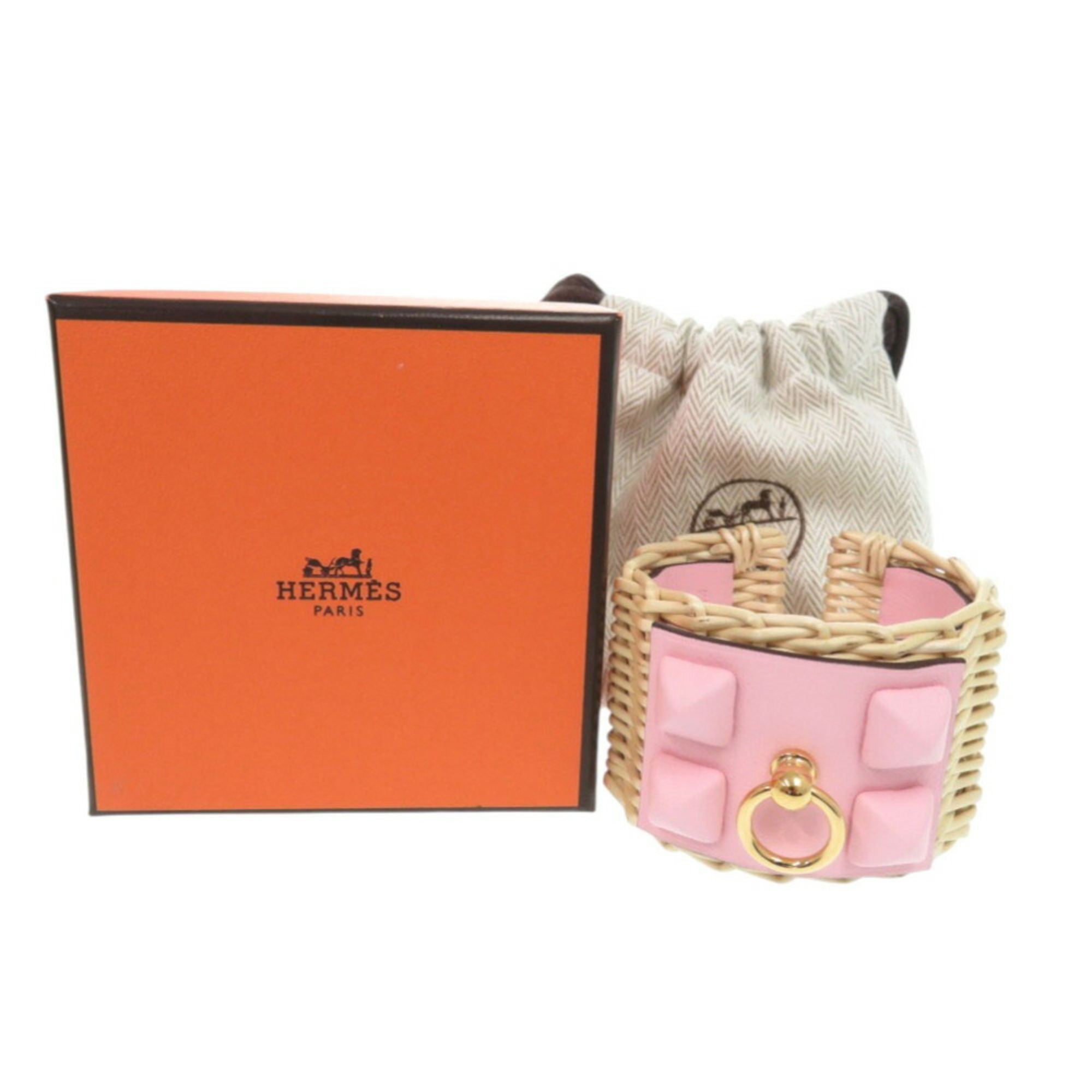 Hermès Medor Picnic Swift Leather Rose Sakura Bracel RN0000241