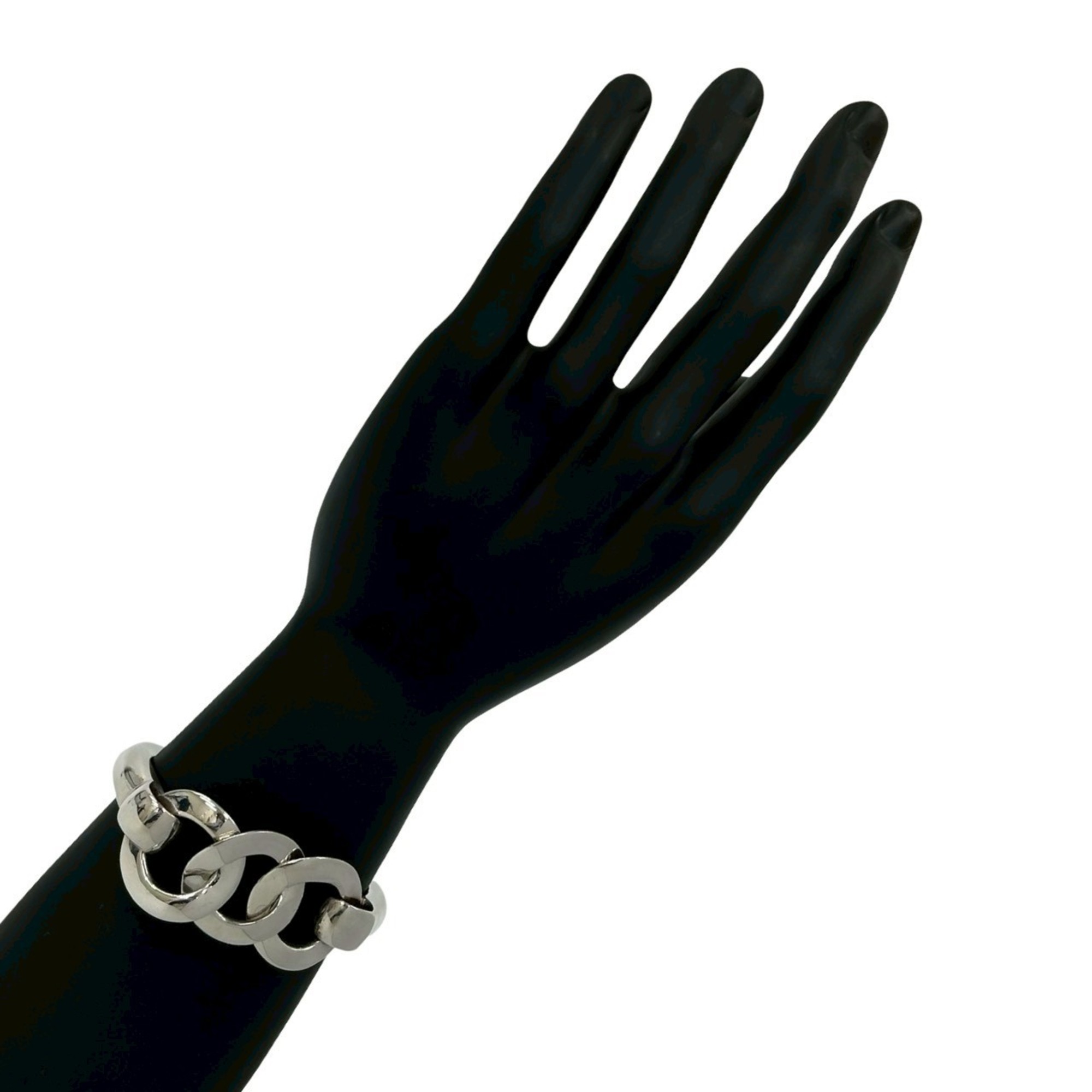 Hermès 925 Sterling Silver Bracelet Bangle Jewelry RN0000250