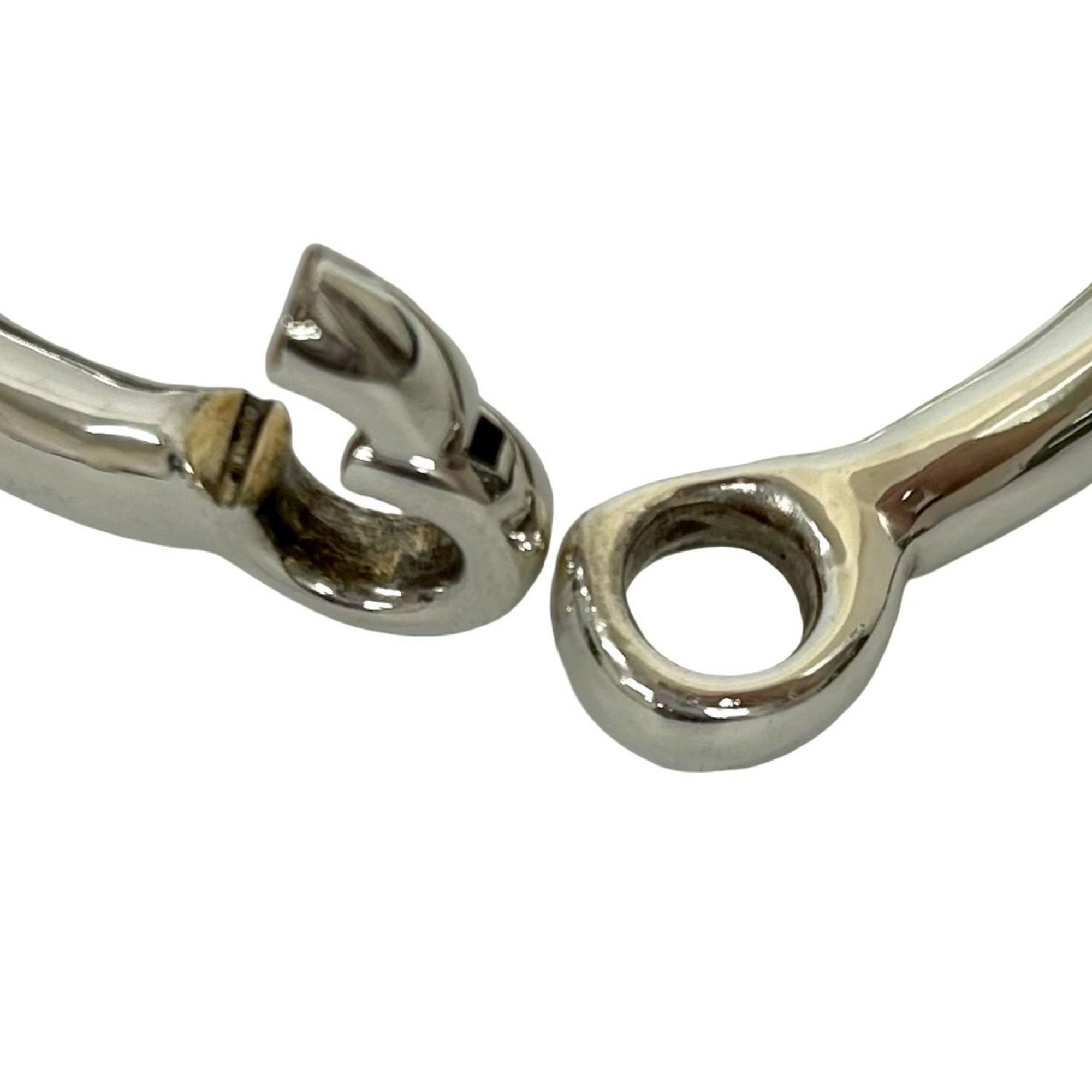 Hermès 925 Sterling Silver Bracelet Bangle Jewelry RN0000250