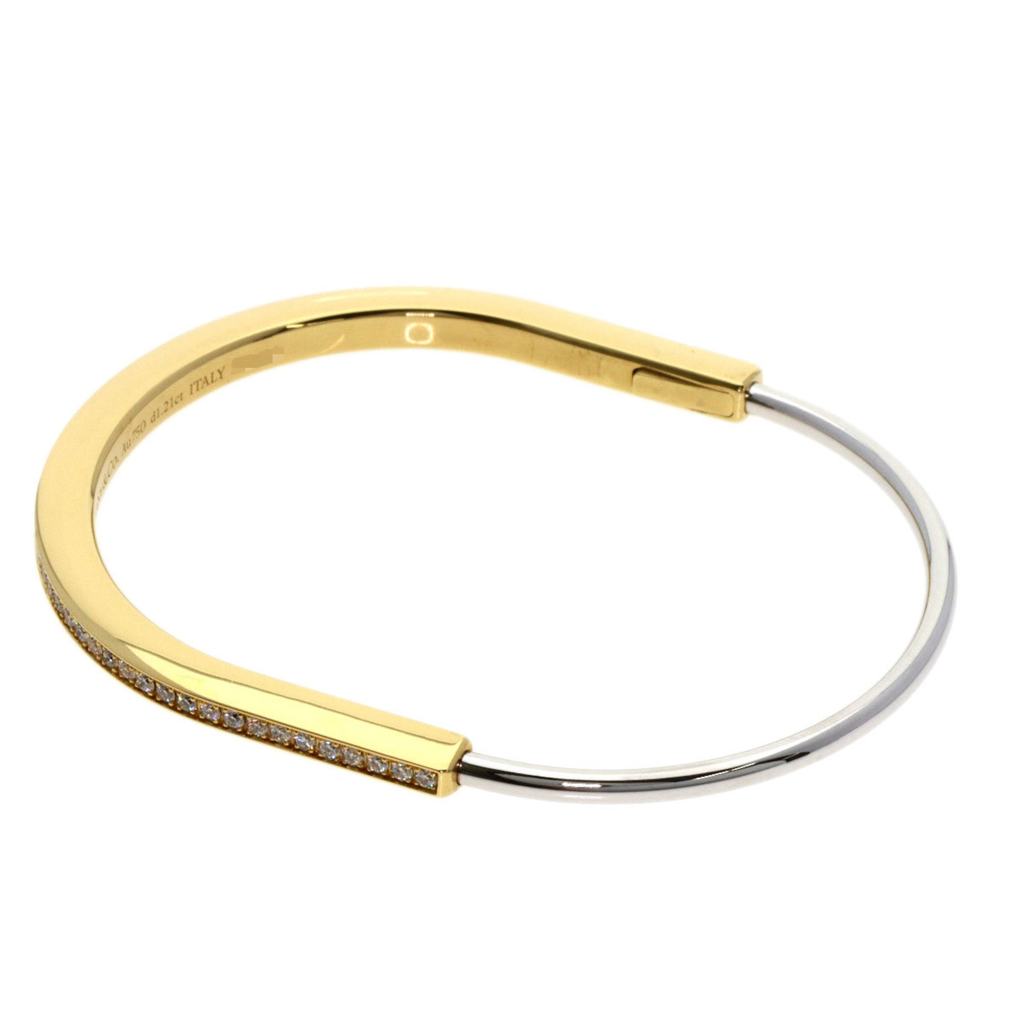 Tiffany Rock Narrow Bangle Large Diamond Bracelet RN0000270