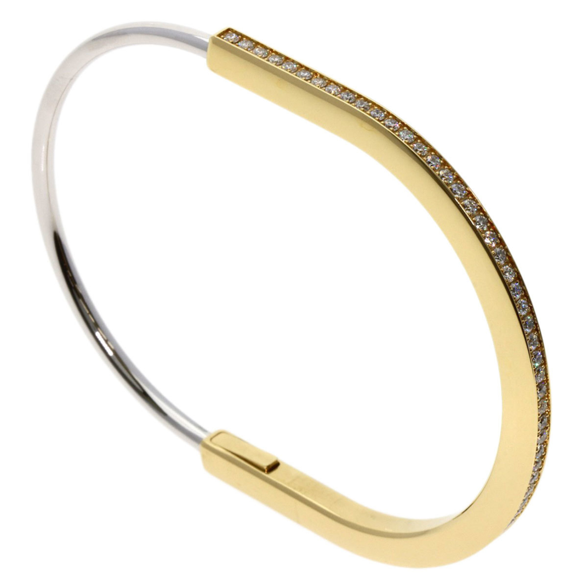 Tiffany Rock Narrow Bangle Large Diamond Bracelet RN0000270