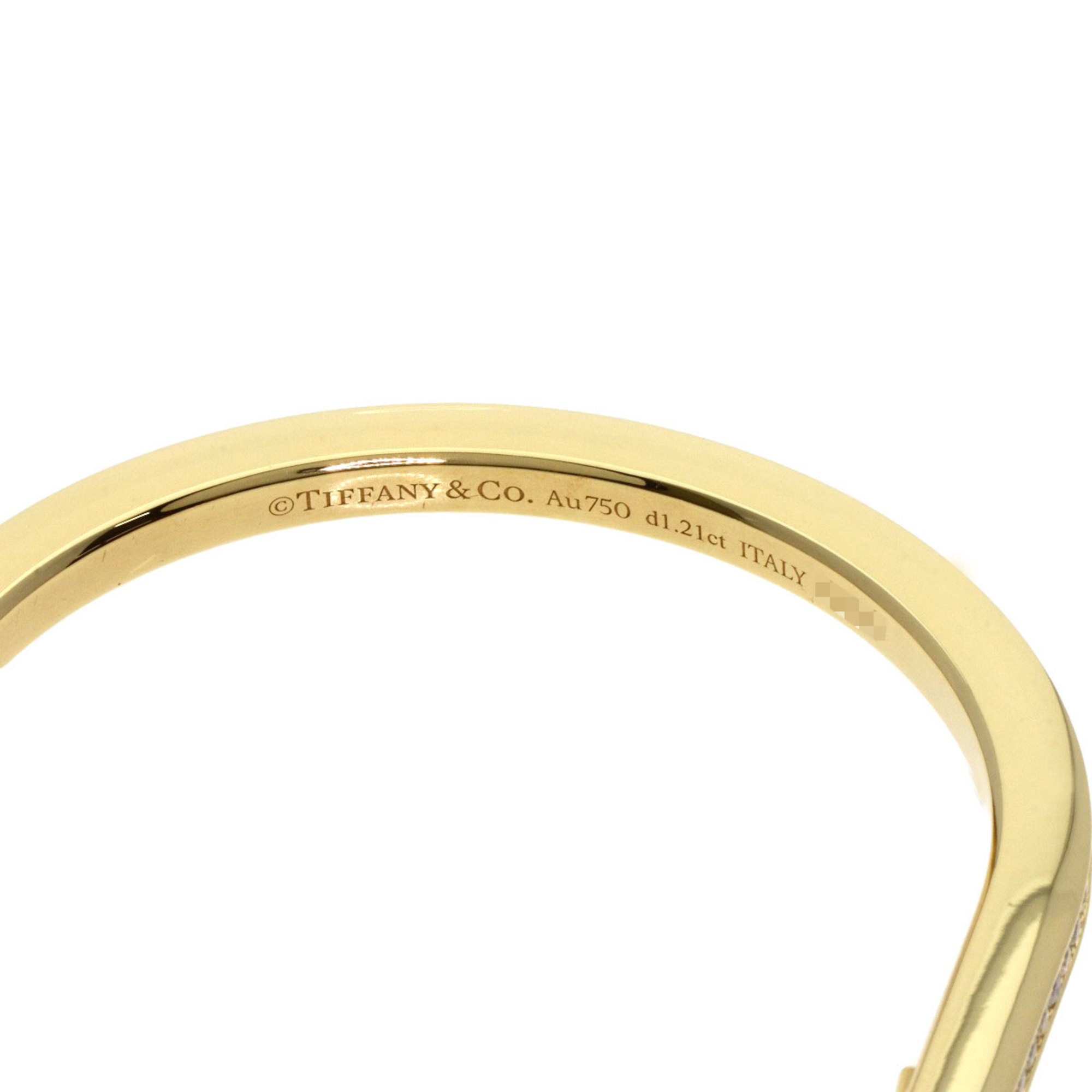 Tiffany Rock Narrow Bangle Large Diamond Bracelet RN0000270