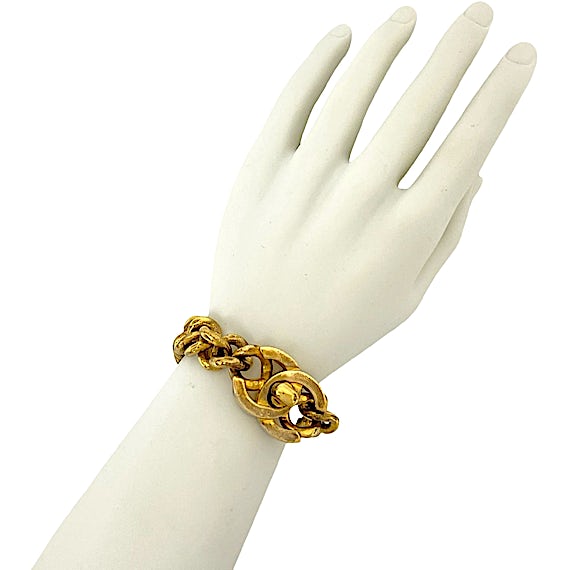 Chanel Vintage Coco Mark Chain Bracelet/Bangle RN0000291 Chanel Vintage Coco Mark Chain Bracelet/Bangle RN0000291