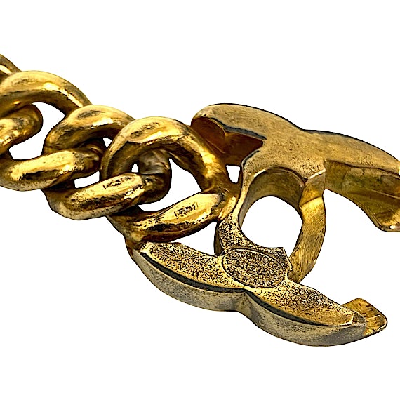 Chanel Vintage Coco Mark Chain Bracelet/Bangle RN0000291 Chanel Vintage Coco Mark Chain Bracelet/Bangle RN0000291