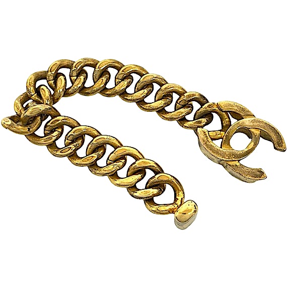 Chanel Vintage Coco Mark Chain Bracelet/Bangle RN0000291 Chanel Vintage Coco Mark Chain Bracelet/Bangle RN0000291