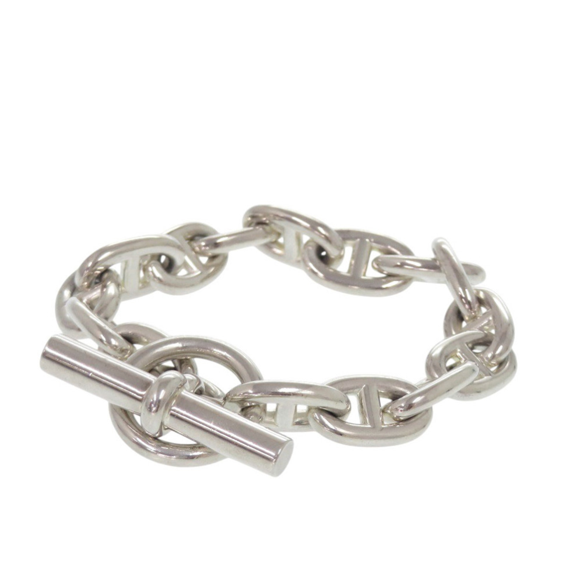 Hermès Chaine d'Ancre MM 15-link Sterling Silver Br RN0000298