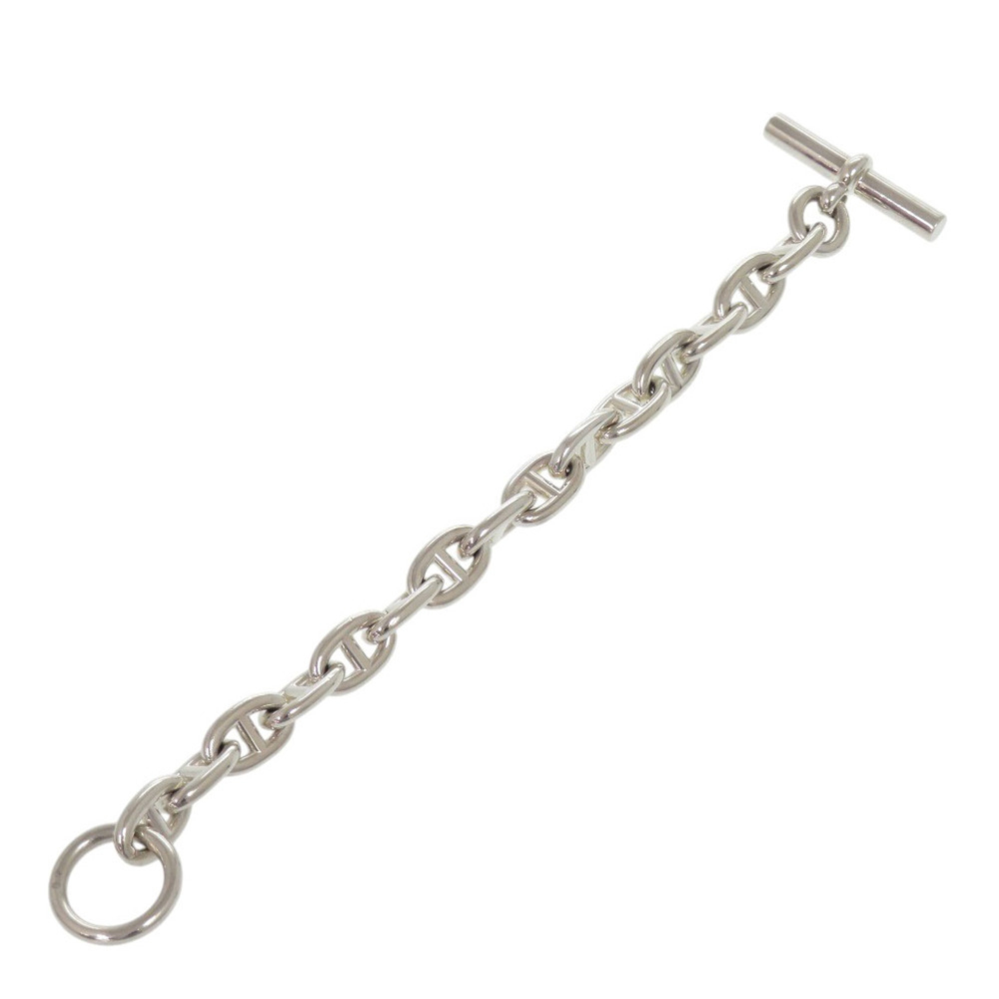 Hermès Chaine d'Ancre MM 15-link Sterling Silver Br RN0000298
