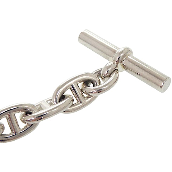 Hermès Chaine d'Ancre MM 15-link Sterling Silver Br RN0000298 Hermès Chaine d'Ancre MM 15-link Sterling Silver Br RN0000298