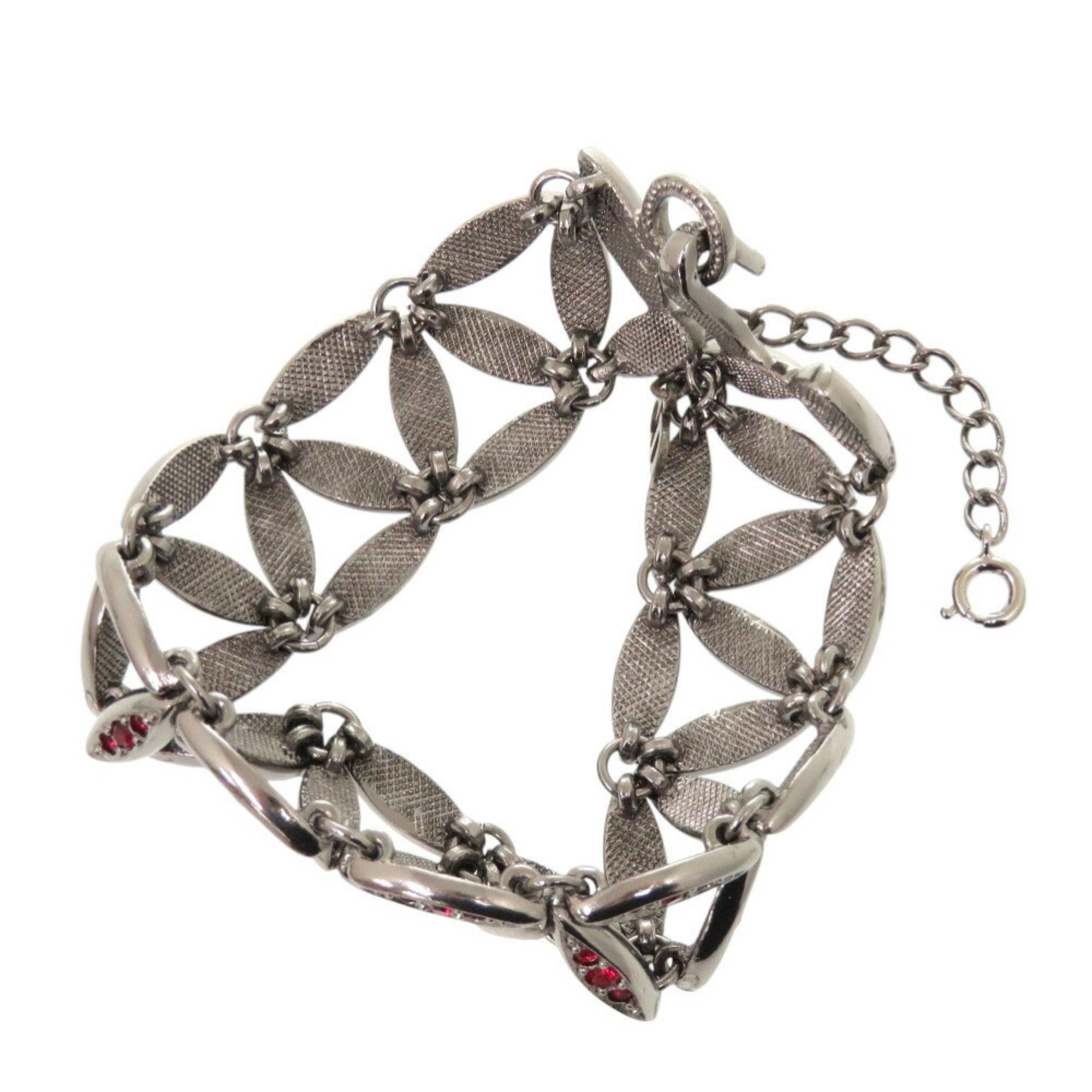 Christian Dior Dior bracelet metal stone gunmetal 1518 RN0000313