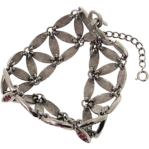 Christian Dior Dior bracelet metal stone gunmetal 1518 RN0000313 Christian Dior Dior bracelet metal stone gunmetal 1518 RN0000313