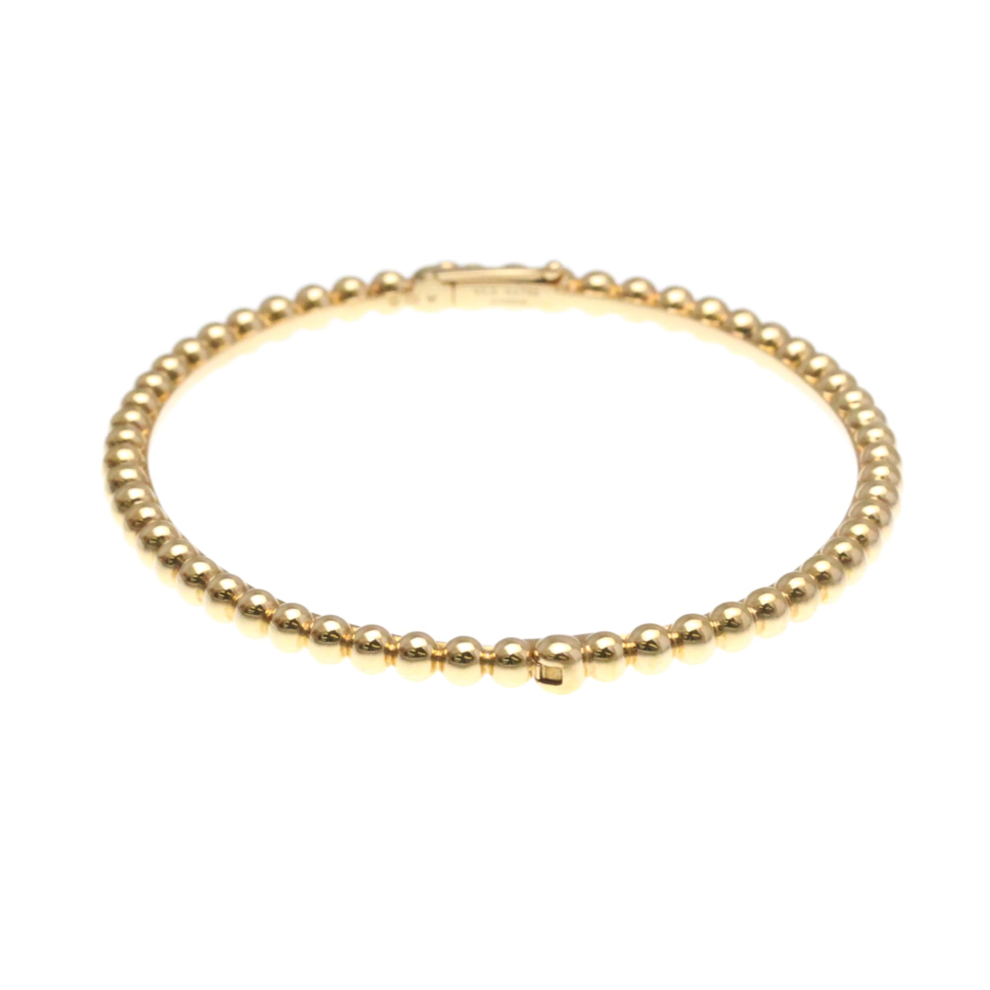 Van Cleef & Arpels Perlee Pink Gold No Stone Charm Bracelet RN0000358