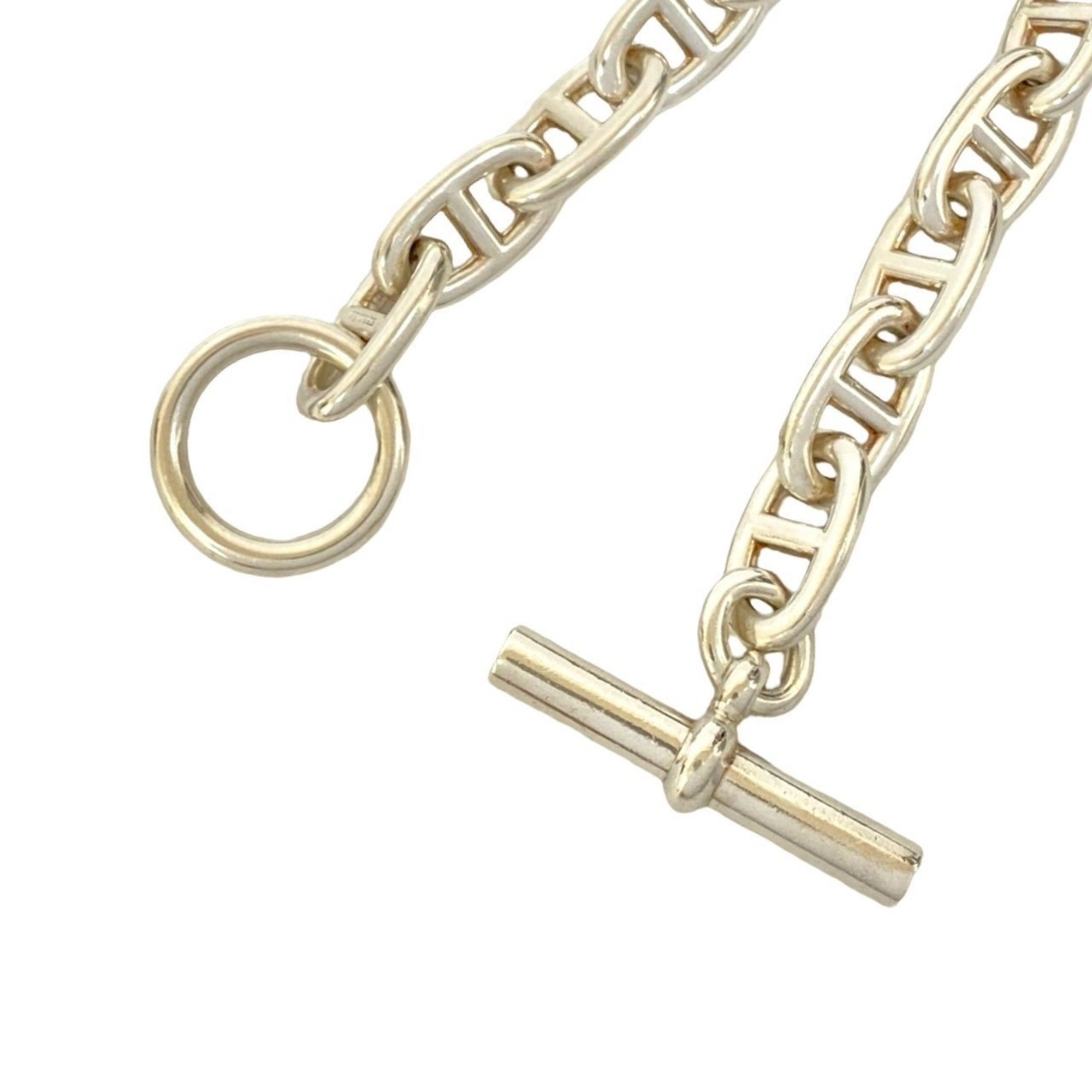 Hermès Chaine d'Ancre GM 12-link Sterling Silver Bra RN0000384