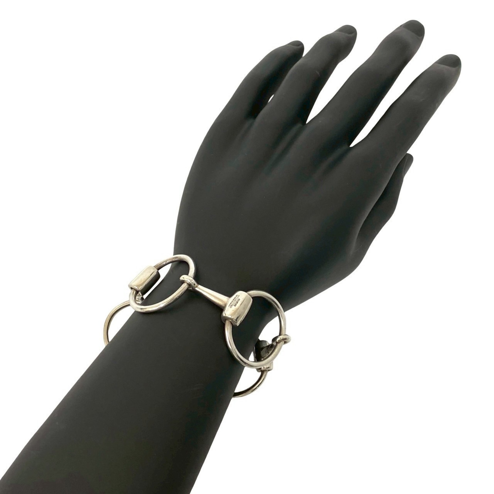 Gucci Circle Horsebit Bracelet in Sterling Silver RN0000396