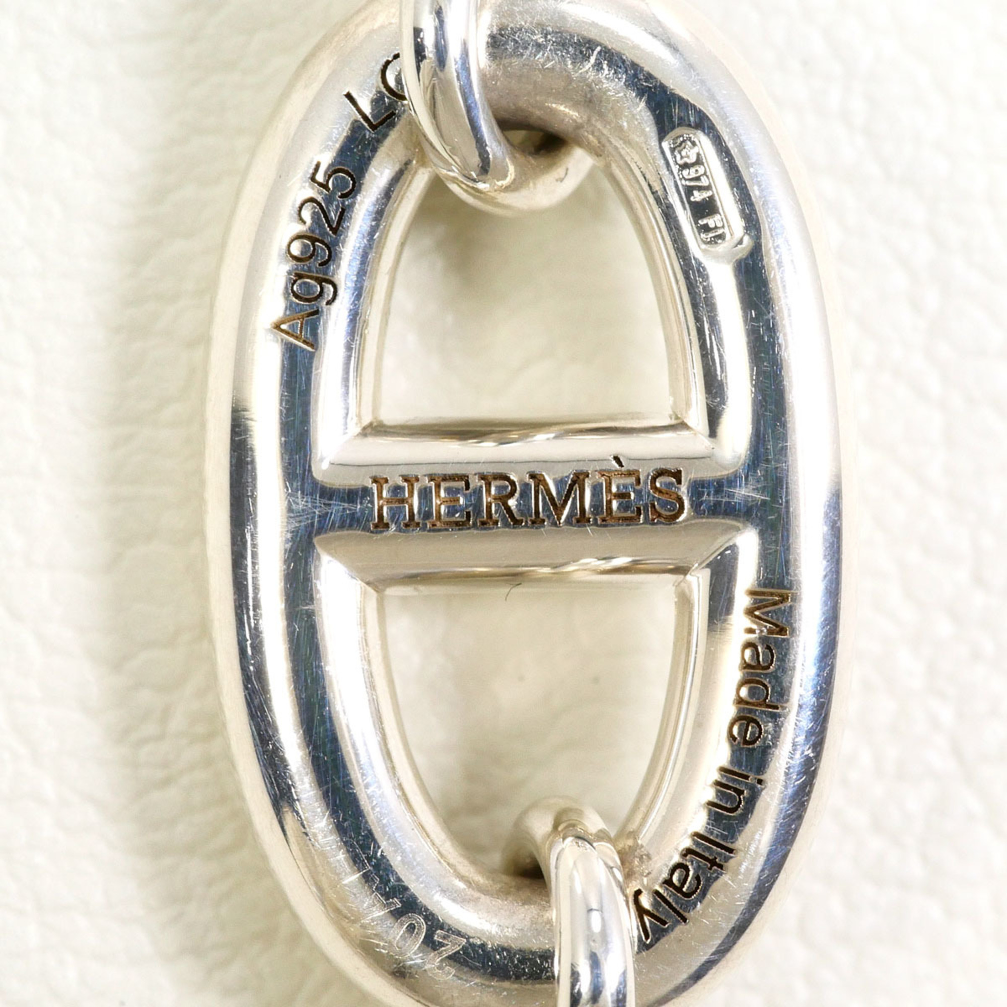 Hermès Chaine d'Ancre Farandole LG Silver Bracelet RN0000430