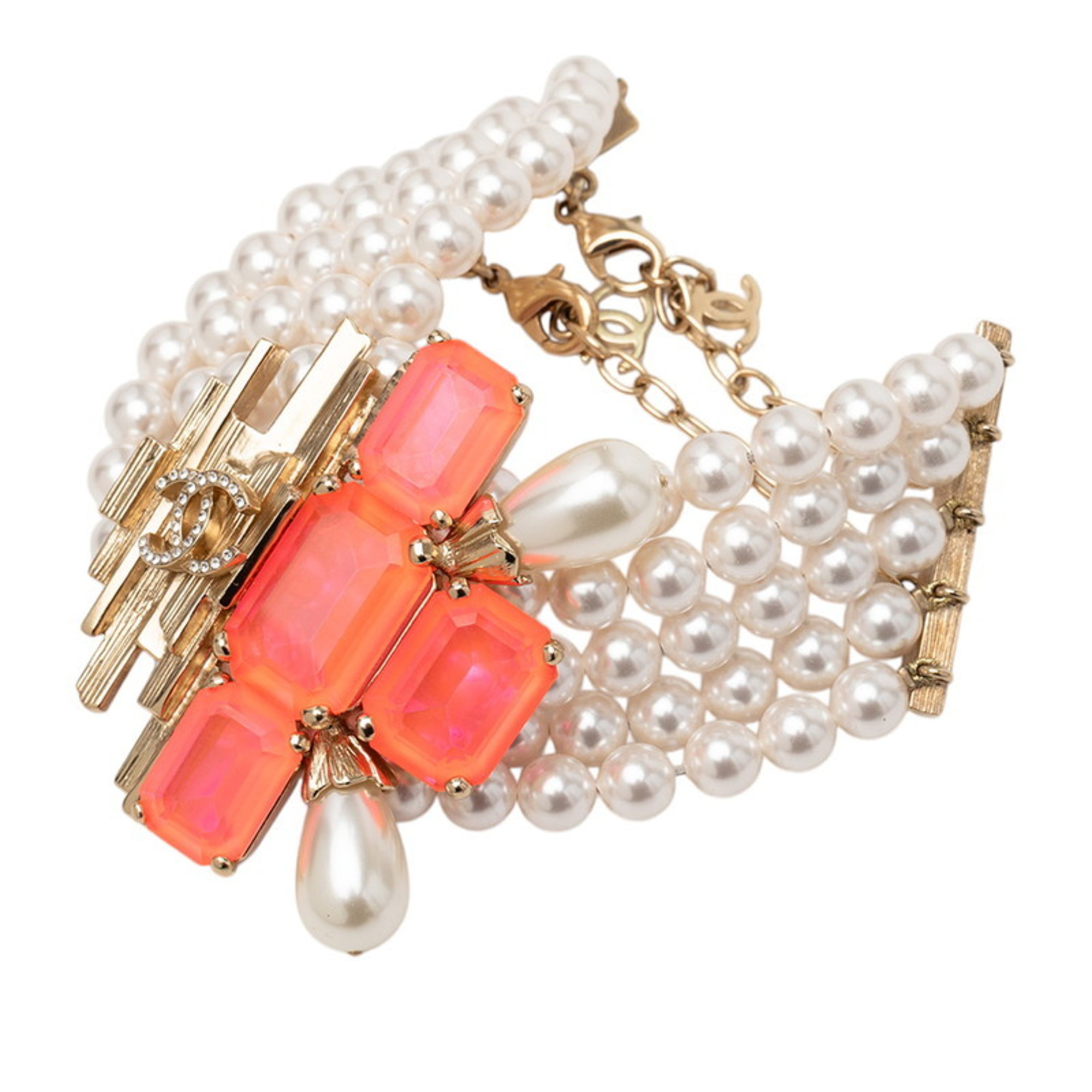 Chanel Coco Mark Faux Pearl Bracelet RN0000436