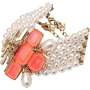 Chanel Coco Mark Faux Pearl Bracelet RN0000436 Chanel Coco Mark Faux Pearl Bracelet RN0000436