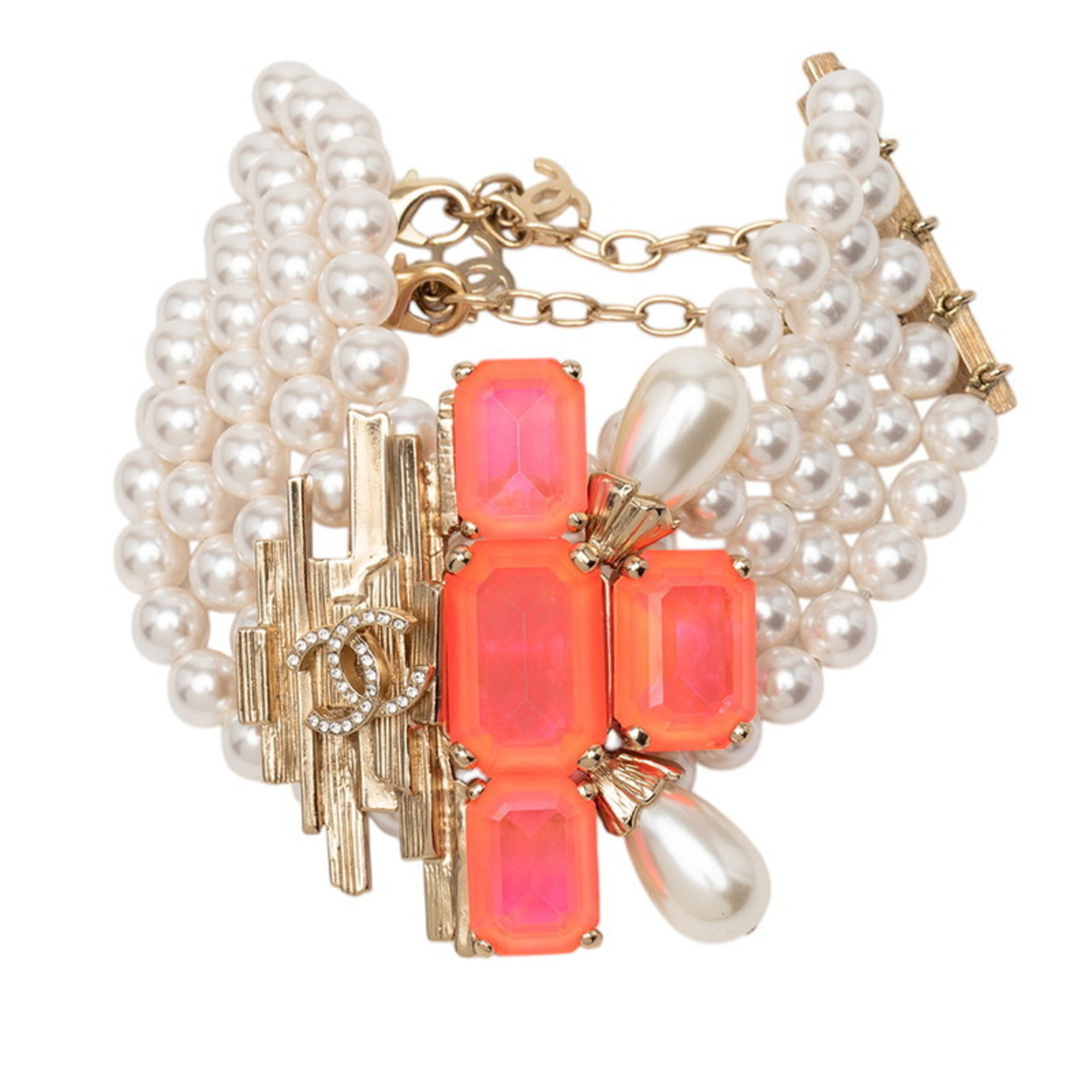 Chanel Coco Mark Faux Pearl Bracelet RN0000436