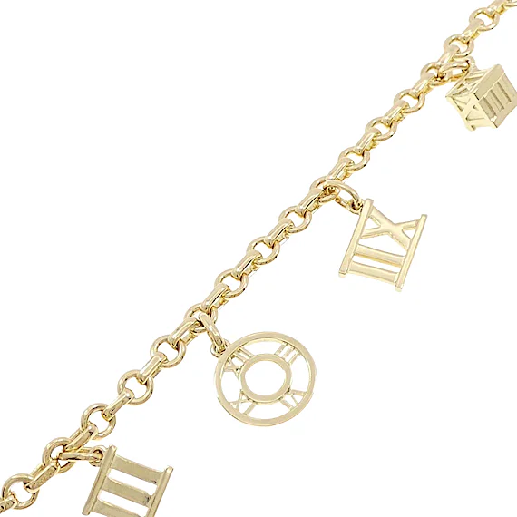 Tiffany Tiffany Atlas 5 Charm Bracelet RN0000464 Tiffany Tiffany Atlas 5 Charm Bracelet RN0000464