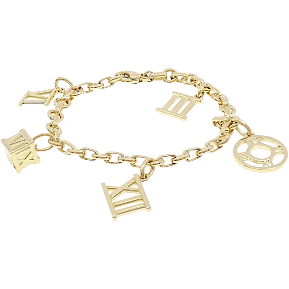 Tiffany Tiffany Atlas 5 Charm Bracelet RN0000464 Tiffany Tiffany Atlas 5 Charm Bracelet RN0000464