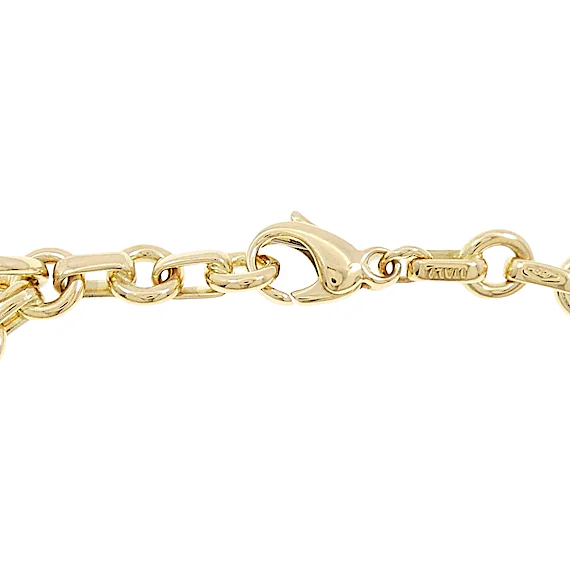 Tiffany Tiffany Atlas 5 Charm Bracelet RN0000464 Tiffany Tiffany Atlas 5 Charm Bracelet RN0000464