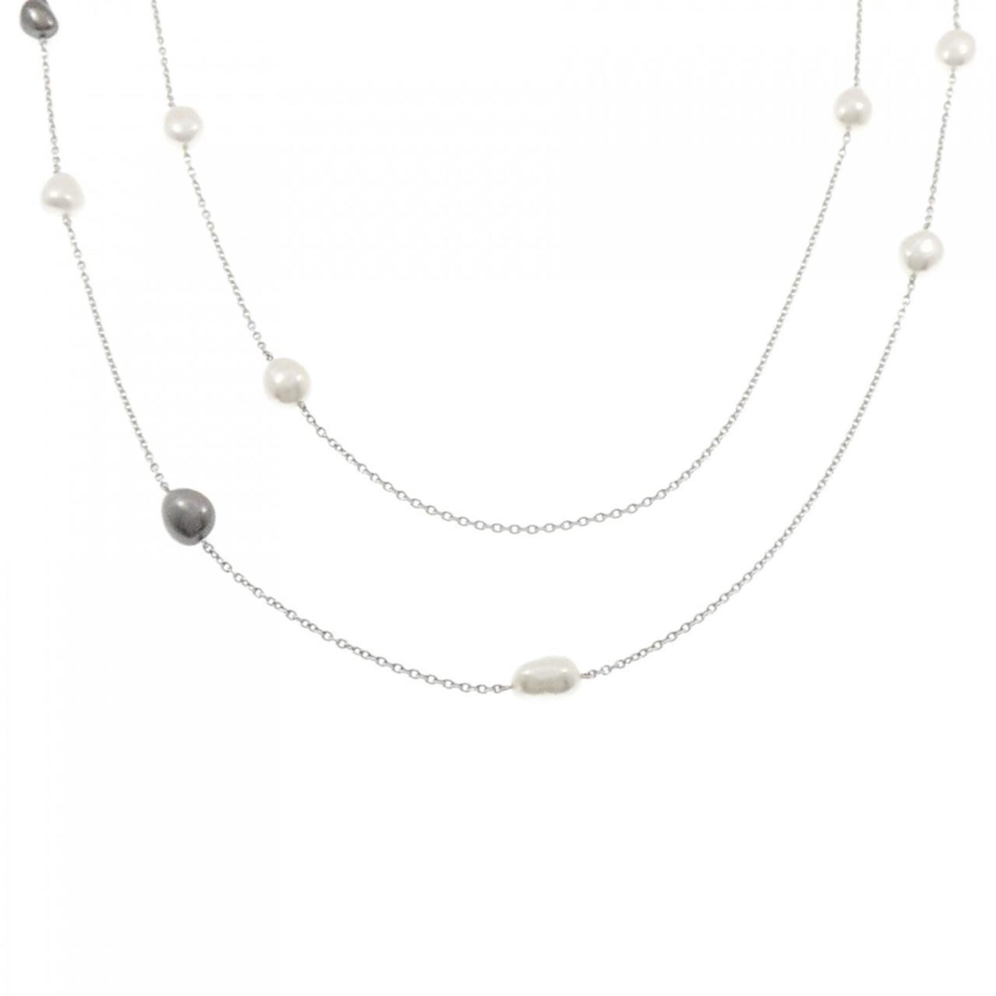 Mikimoto MIKIMOTO White Pearl Necklace and Bracelet Se RN0000580