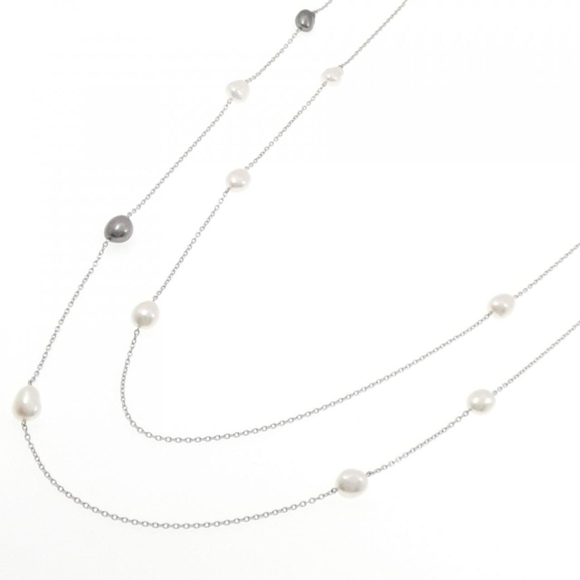 Mikimoto MIKIMOTO White Pearl Necklace and Bracelet Se RN0000580