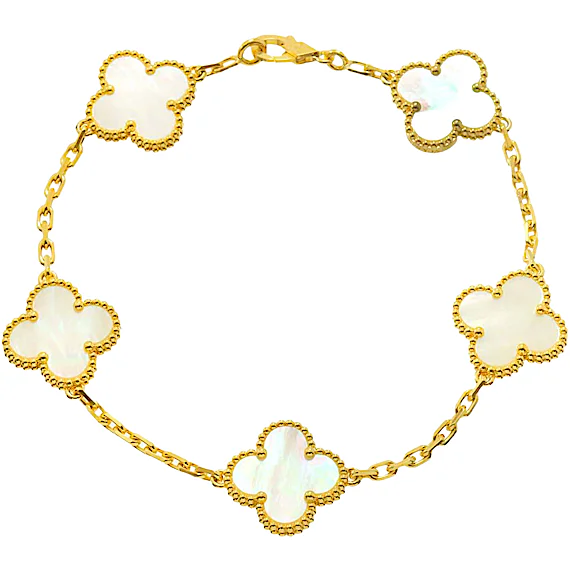 Van Cleef & Arpels Alhambra Shell 5P Bracelet RN0000615 Van Cleef & Arpels Alhambra Shell 5P Bracelet RN0000615