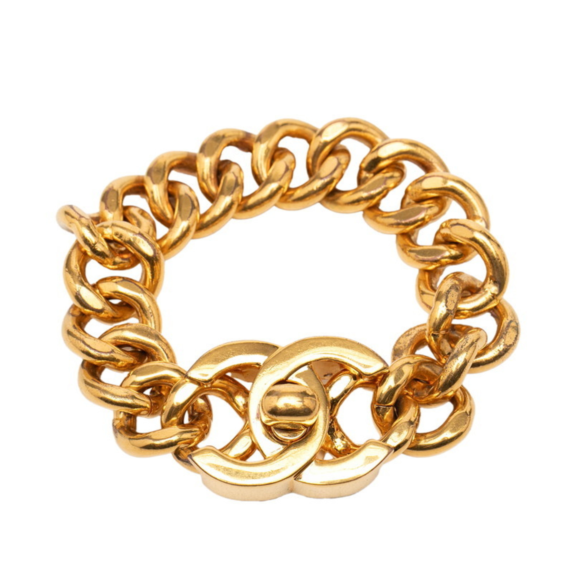 Chanel Coco Mark Turnlock Vintage Bracelet RN0000634
