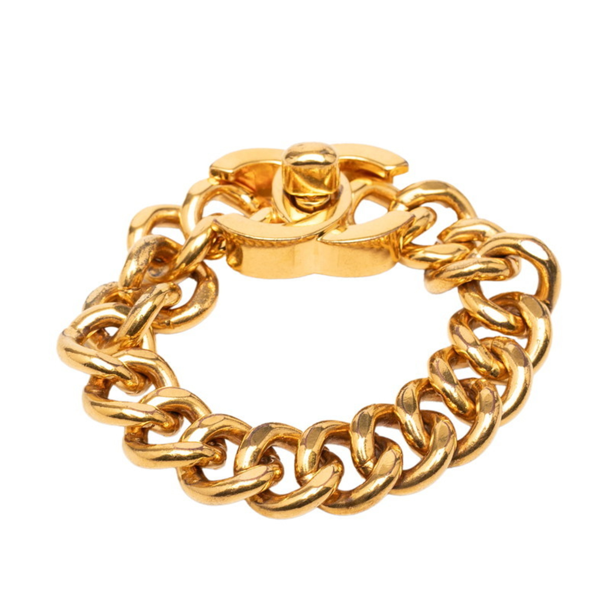 Chanel Coco Mark Turnlock Vintage Bracelet RN0000634