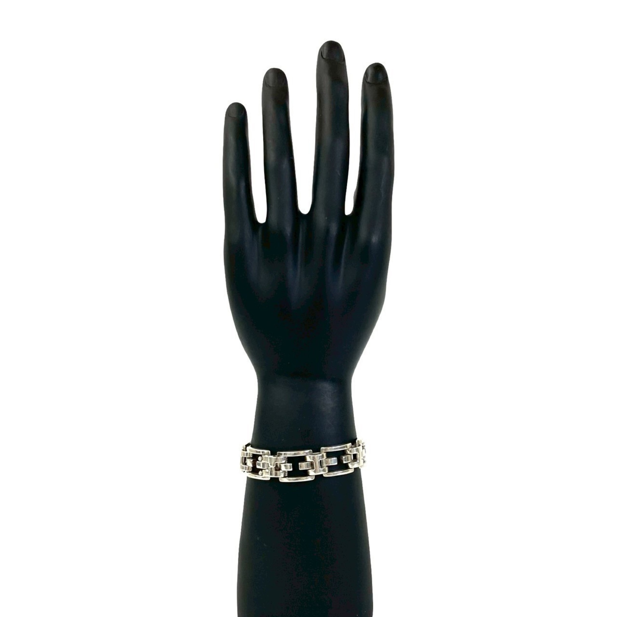 Hermès HERMES Vintage H Motif Sterling Silver 925 Br RN0000664