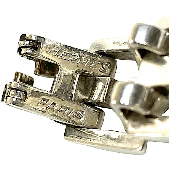 Hermès HERMES Vintage H Motif Sterling Silver 925 Br RN0000664 Hermès HERMES Vintage H Motif Sterling Silver 925 Br RN0000664