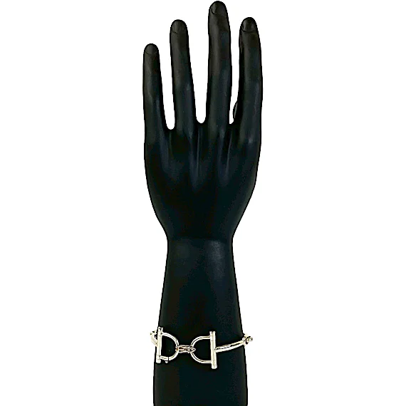 Hermès Horsebit Belt, Sterling Silver 925 Bracelet B RN0000669 Hermès Horsebit Belt, Sterling Silver 925 Bracelet B RN0000669