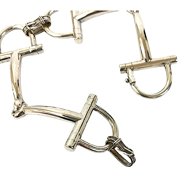 Hermès Horsebit Belt, Sterling Silver 925 Bracelet B RN0000669 Hermès Horsebit Belt, Sterling Silver 925 Bracelet B RN0000669