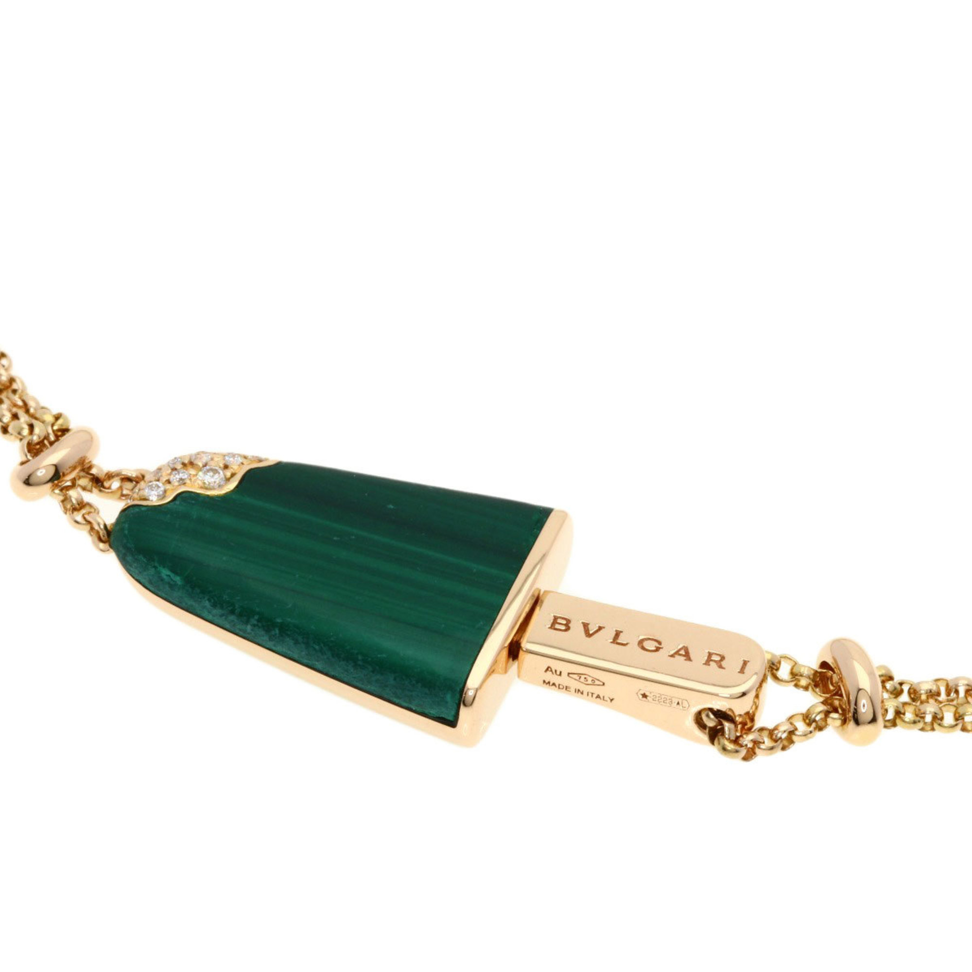 Bvlgari Gelati Malachite Diamond SM Bracelet RN0000671