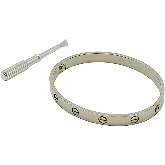 Cartier LOVE Bracelet Bangle 18KWG 750WG White Gold RN0000694 Cartier LOVE Bracelet Bangle 18KWG 750WG White Gold RN0000694