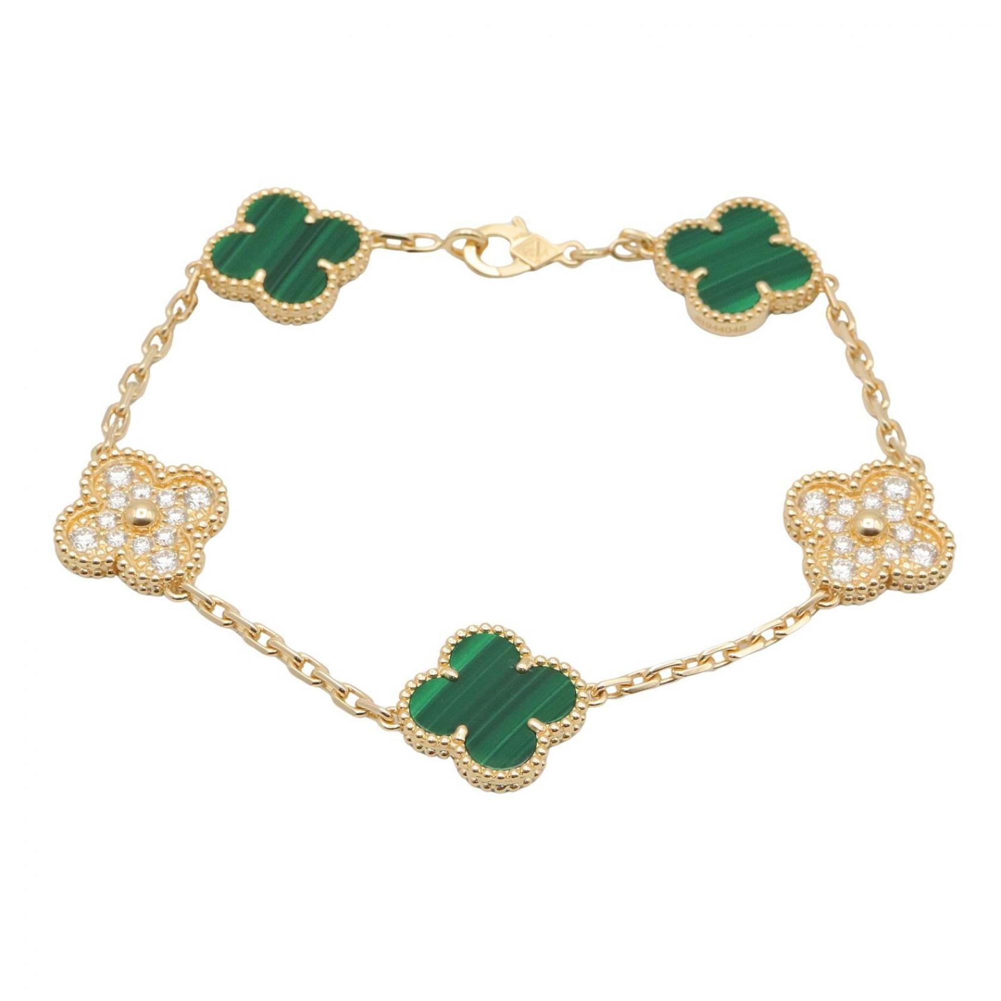 Van Cleef & Arpels Vintage Alhambra 5-Motif Bracelet RN0000696