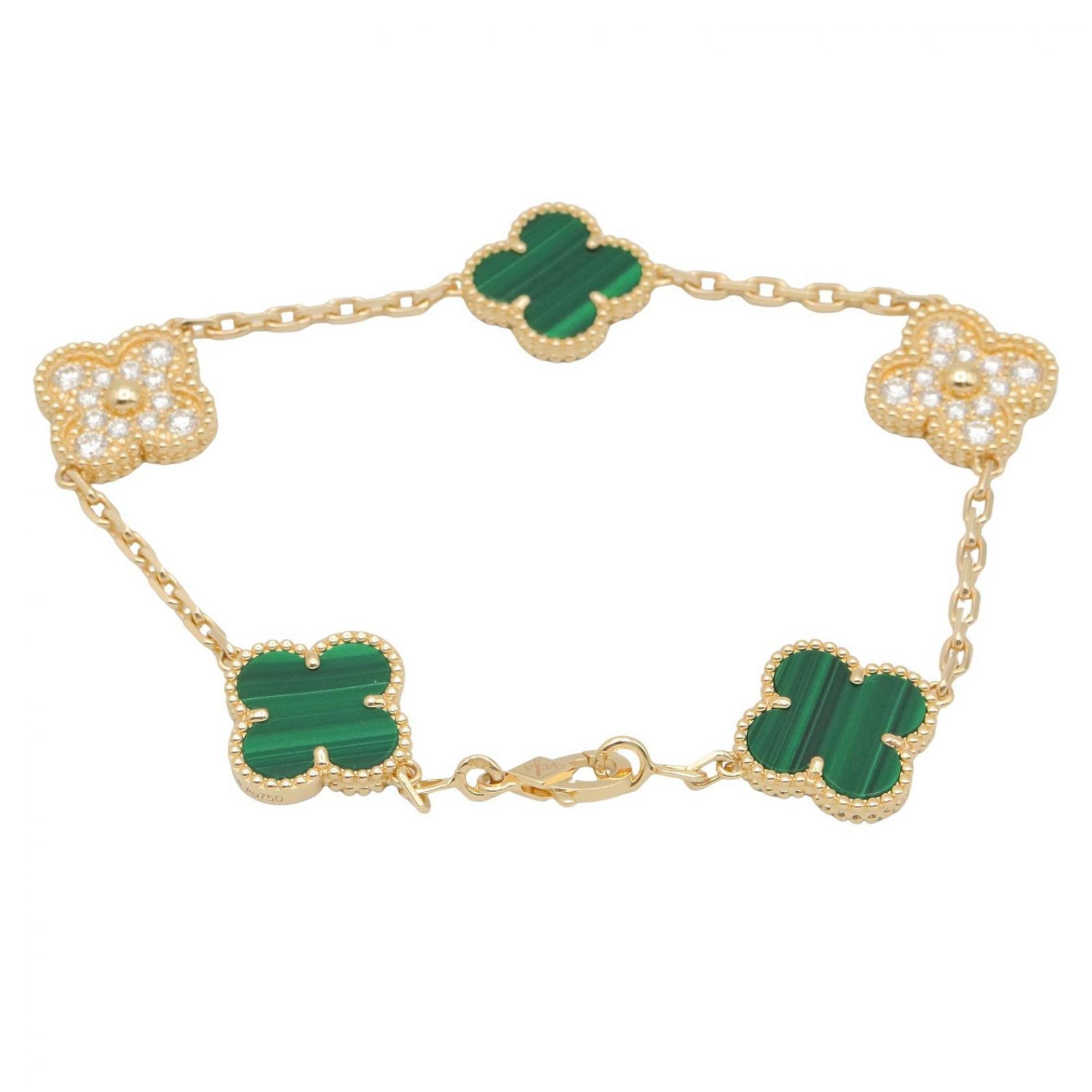 Van Cleef & Arpels Vintage Alhambra 5-Motif Bracelet RN0000696