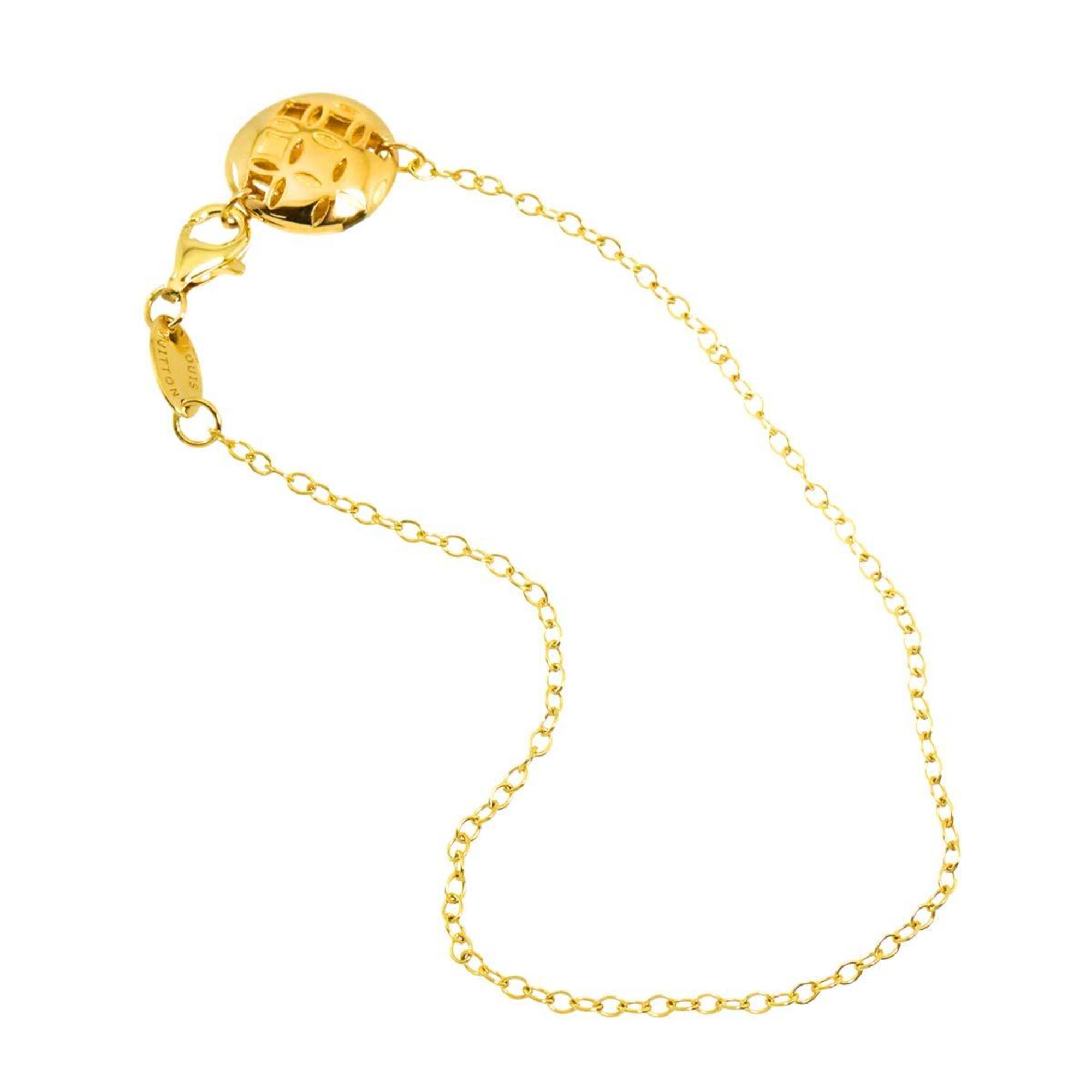 Louis Vuitton 20cm Bracelet 18K YG Yellow Gold 750 RN0000706