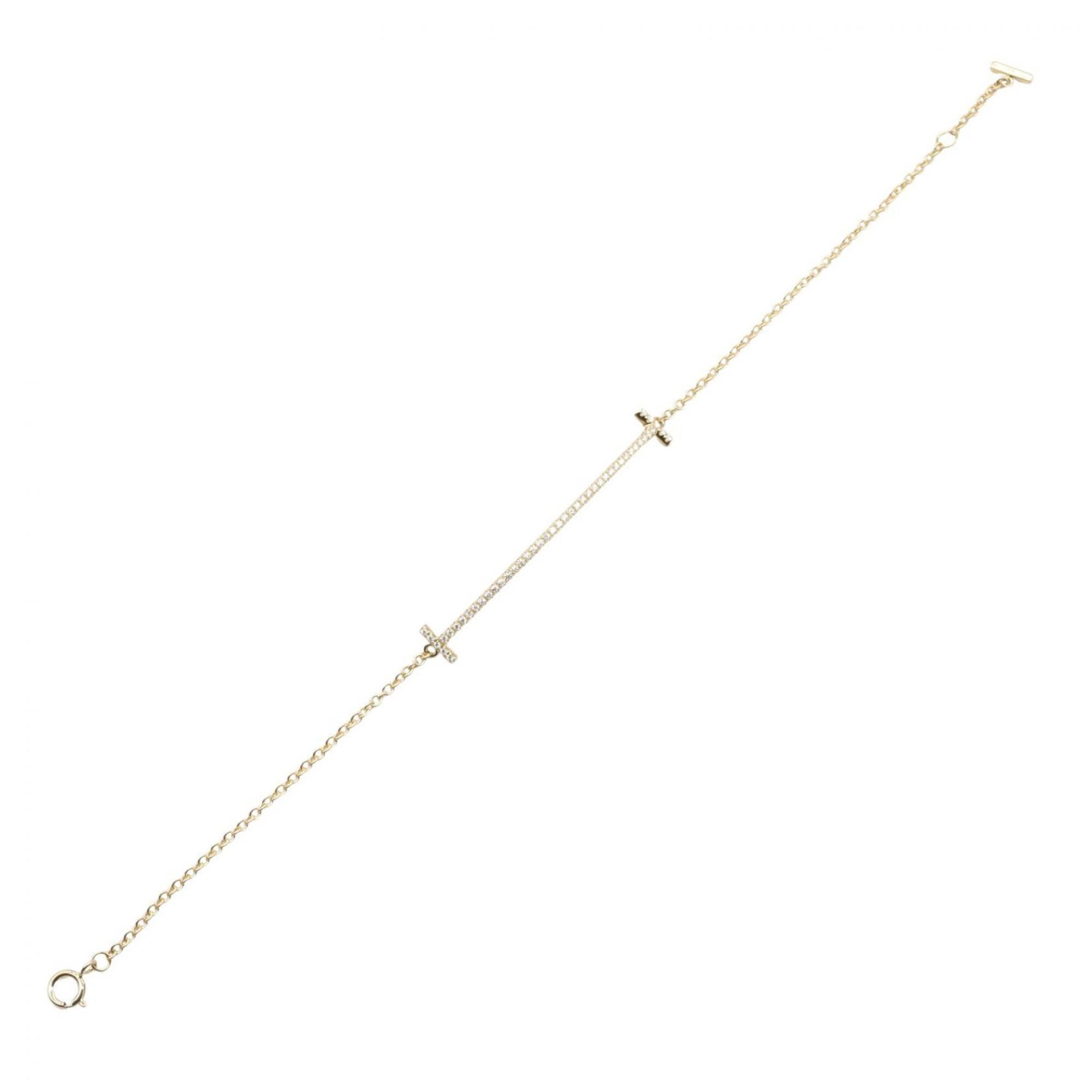 Tiffany T Smile Small Diamond Bracelet RN0000755