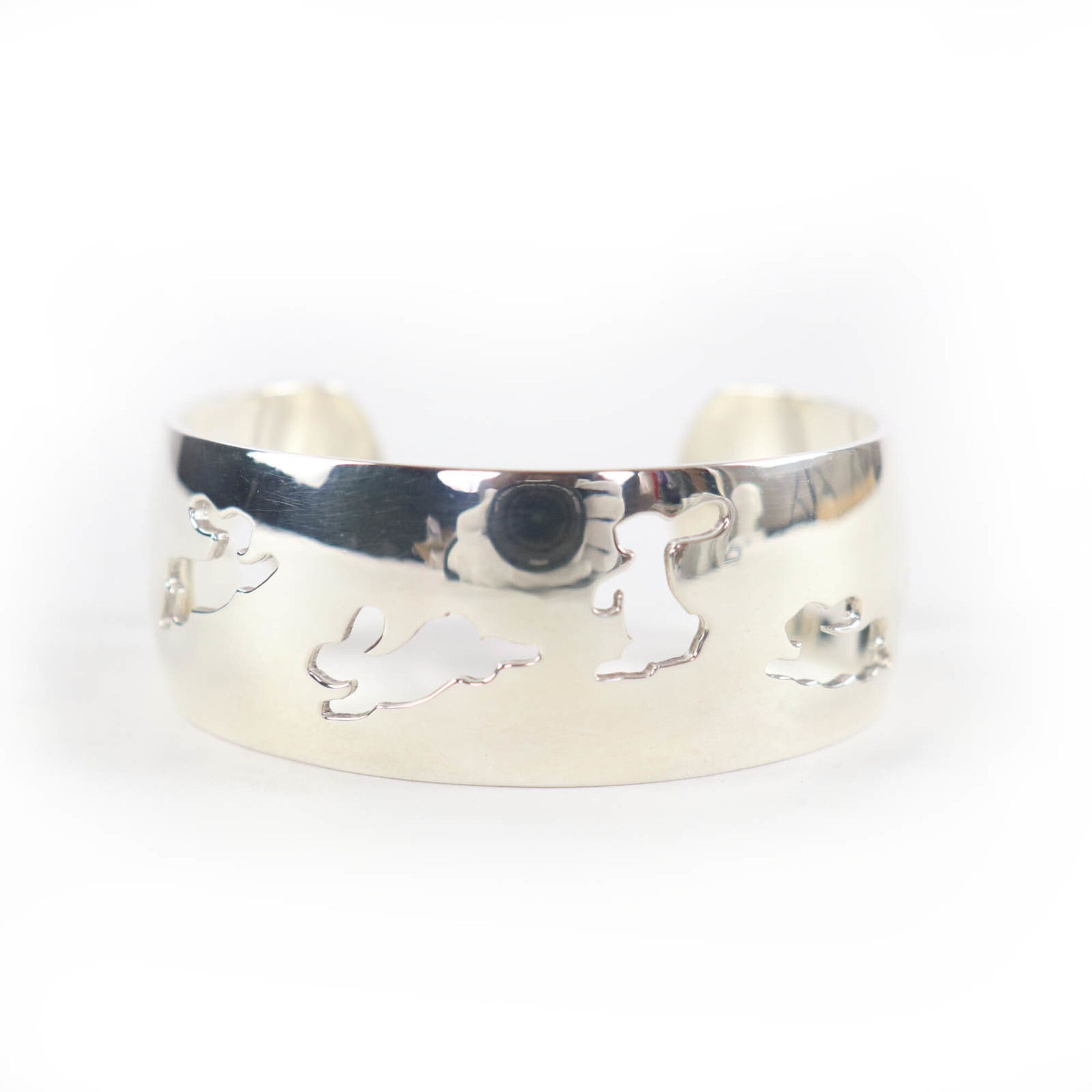 Hermès 925 Rabbit Motif Bracelet Bangle RN0000780