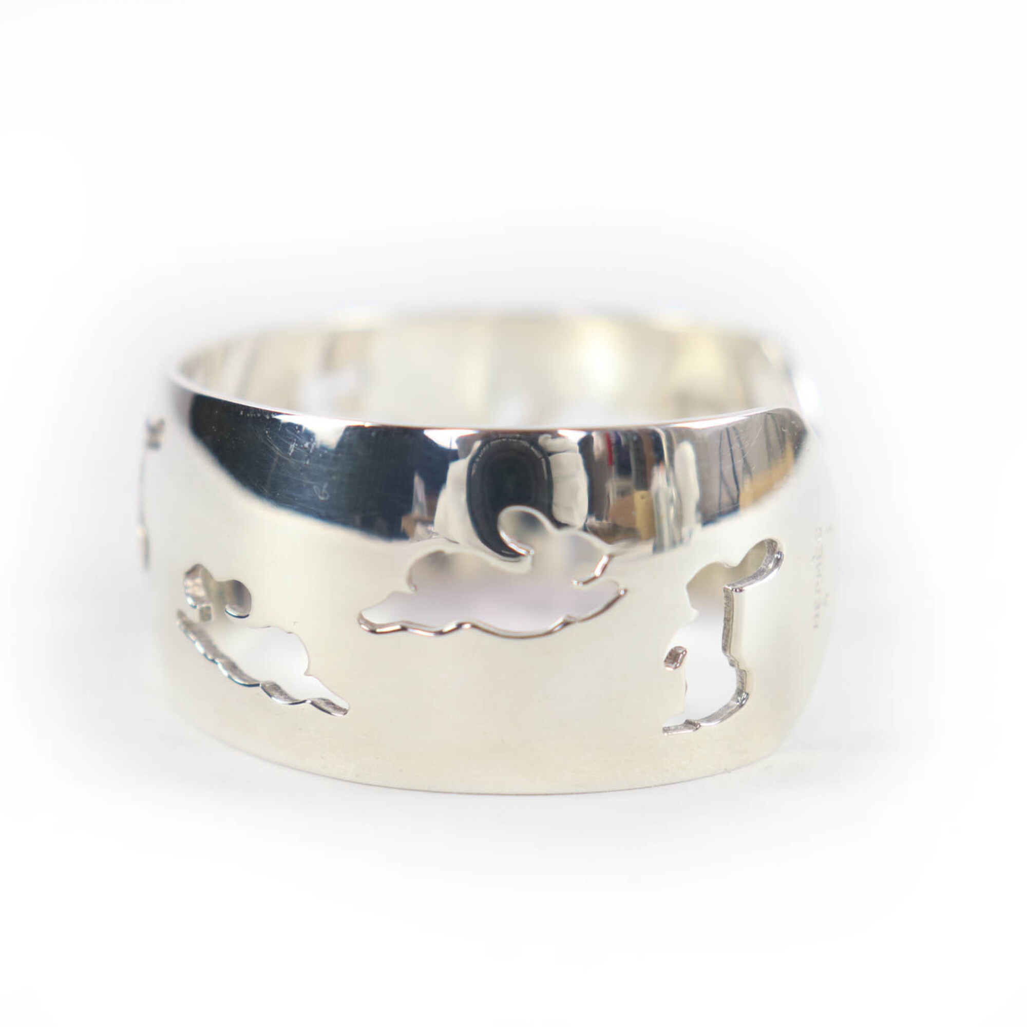 Hermès 925 Rabbit Motif Bracelet Bangle RN0000780