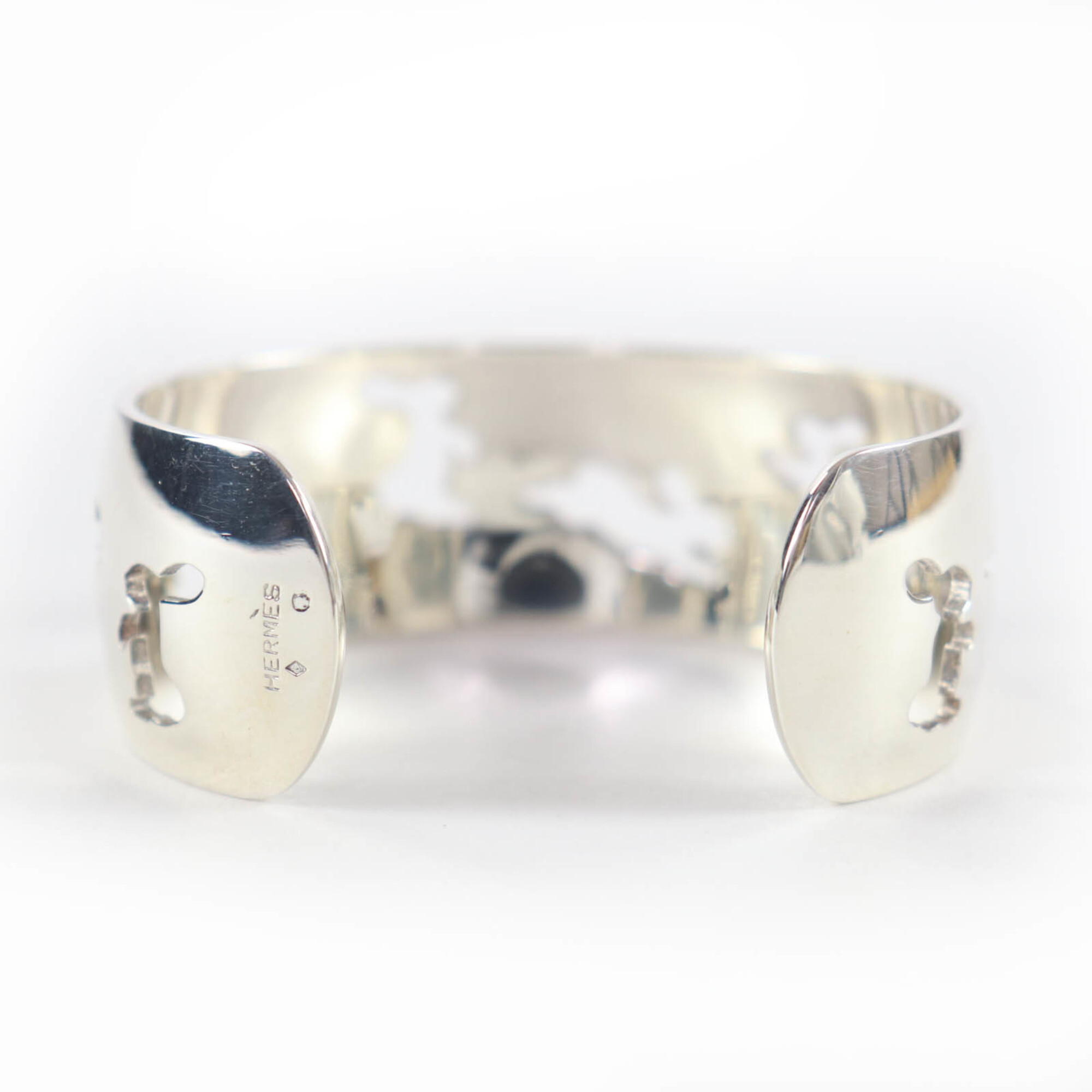 Hermès 925 Rabbit Motif Bracelet Bangle RN0000780