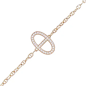 Hermès Chaine d'Ancre Contour Bracelet RN0000836 Hermès Chaine d'Ancre Contour Bracelet RN0000836