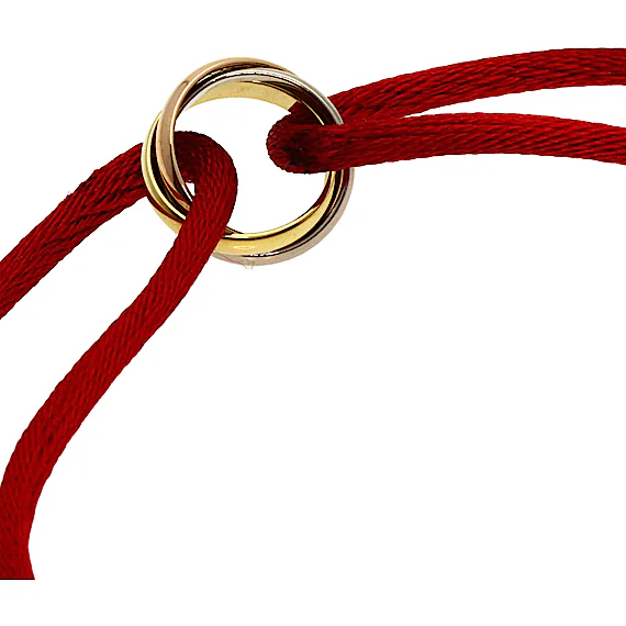 Cartier Cartier Trinity Red Cord Bracelet RN0000837 Cartier Cartier Trinity Red Cord Bracelet RN0000837