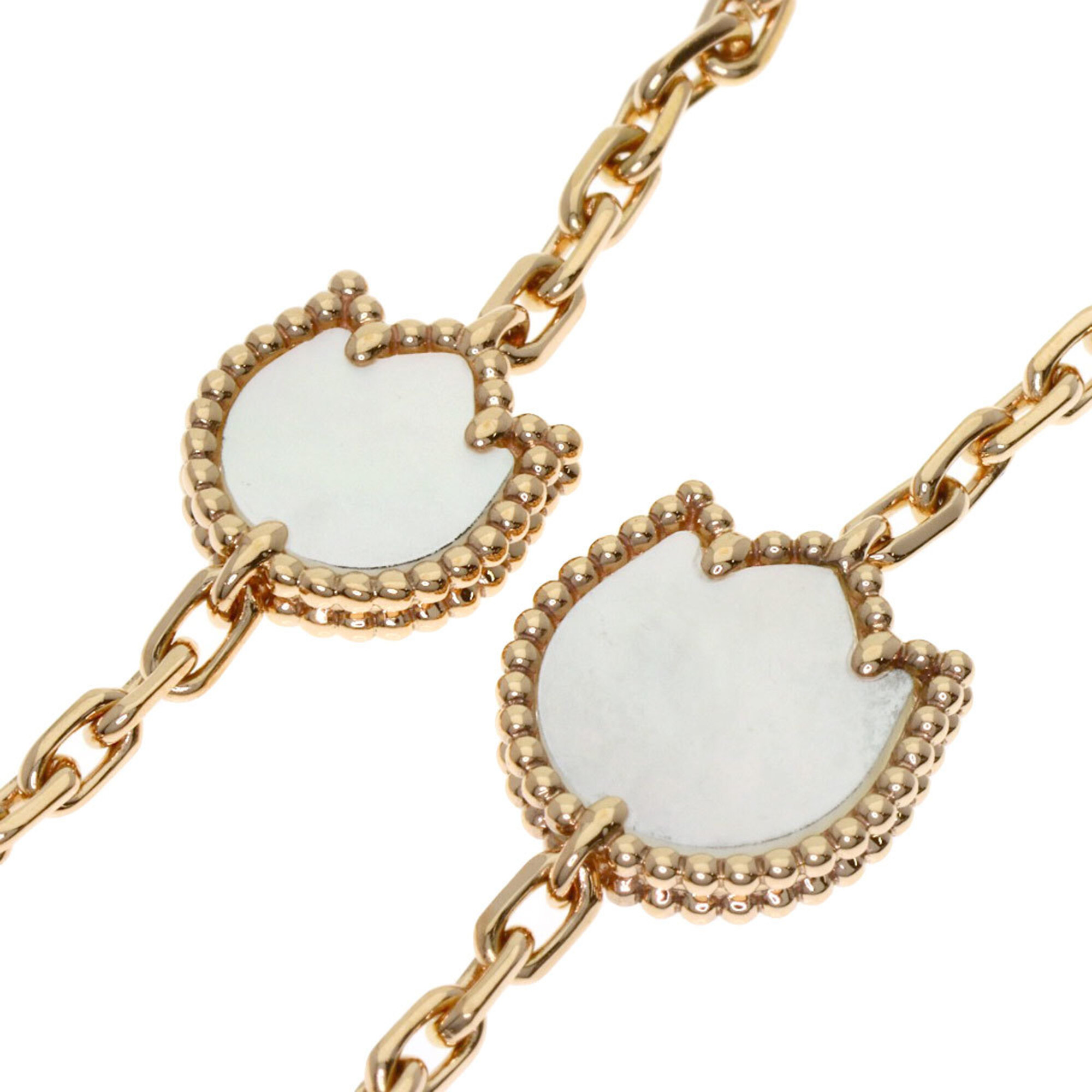 Van Cleef & Arpels Lucky Spring Onyx Carnelian Shell Bracelet RN0000865